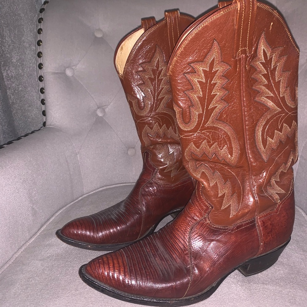 Panhandle Slim MEN leather Cowboy Western boots - Picture 2 of 4